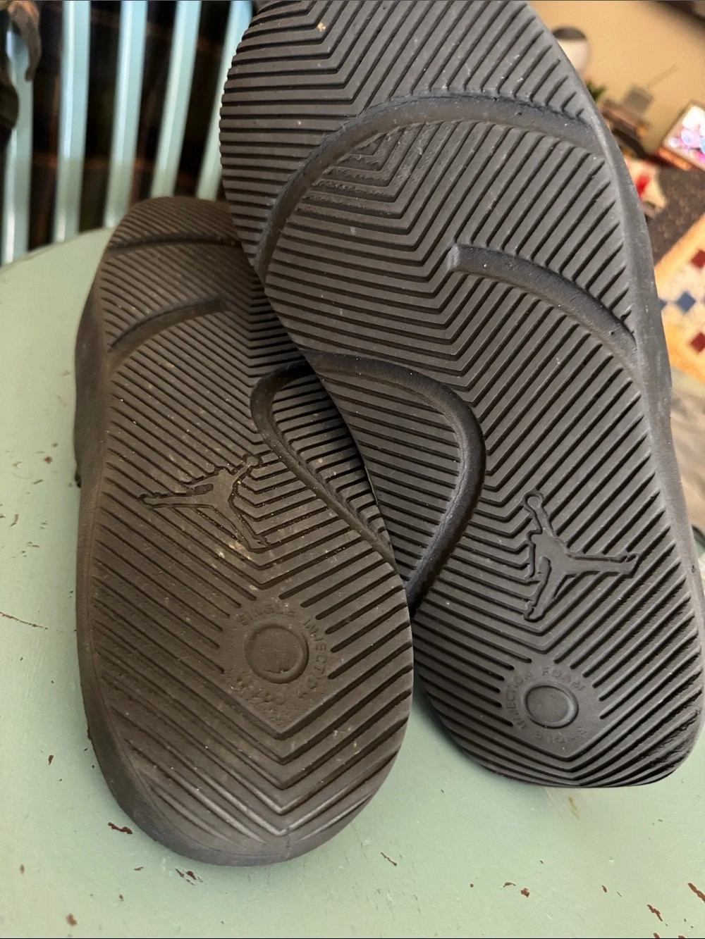 Jordan Brown Slides with White Jumpman Logos